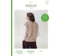 Sirdar Loveful Bio Blend DK Knitting Pattern Booklet 10916 - Easy Slipovers Pattern - 28-54 Inches