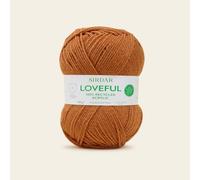 Sirdar Loveful Recyled Acrylic Yarn, Flame, 100g