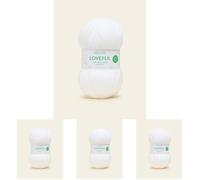 Sirdar Loveful Recyled Acrylic Yarn, Ice, 100g (Pack of 4)
