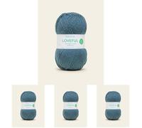 Sirdar Loveful Recyled Acrylic Yarn, Ocean, 100g (Pack of 4)