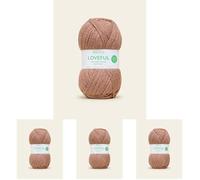 Sirdar Loveful Recyled Acrylic Yarn, Terracotta, 100g (Pack of 4)