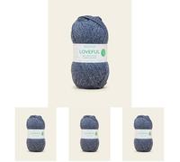 Sirdar, Loveful Recyled Tweed Yarn, Pool, 100g (Pack of 4)