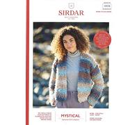 Sirdar Mystical Brushed Yarn Knitting Pattern - 10038 Cardigan