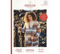 Sirdar Mystical Brushed Yarn Knitting Pattern Booklet - 10039 Long Cardigan