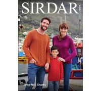 Sirdar No.1 Chunky Knitting Pattern - 8178 Sweaters