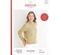 Sirdar Saltaire Aran Knitting Pattern Booklet - 10176 Sweater