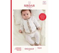 Sirdar Snuggly 2 ply Knitting Pattern - 5523 Cardigan & Leggings, Pink