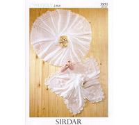 Sirdar Snuggly 2PLY Baby Shawl Blanket Knitting Pattern 3851