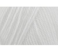 Sirdar Snuggly 3 Ply Crochet Yarn, Nylon Acrylic Blend Knitting Wool for Throws, Wraps, Blankets - 50g Ball - White(251) - Single (1 Ball)