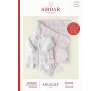 Sirdar Snuggly 3 ply Knitting Pattern - 5361 Coat, Bonnet & Blanket
