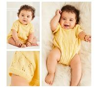 Sirdar Snuggly 3 Ply Little Lacy Baby Romper Pattern 5517