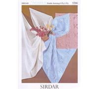 Sirdar Snuggly 3PLY, 4PLY & DK Baby Shawl Blanket Knitting Pattern 3266