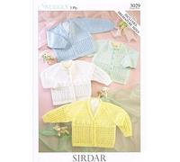 Sirdar Snuggly 3PLY Baby Knitting Pattern 3029 by Sirdar