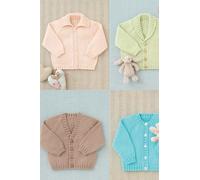 Sirdar Snuggly 4 ply Knitting Pattern - 4512 Baby's Raglan Cardigans