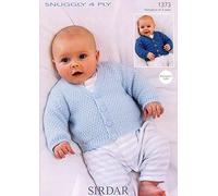 Sirdar Snuggly 4 Ply Knitting Pattern Pamphlet - 1373 Children's Cardigans