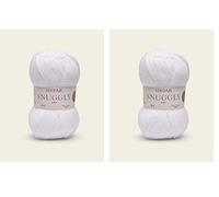 Sirdar Snuggly 4 Ply, White (251), 50g (Pack of 2)