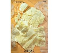 Sirdar Snuggly 4PLY Baby Shawl Blanket Knitting Pattern 1662