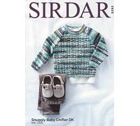 Sirdar Snuggly Baby Crofter DK Knitting Pattern 5292 Sweater