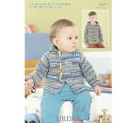 Sirdar Snuggly Baby Crofter Knitting Pattern - 4571 Collared & Hooded Jackets
