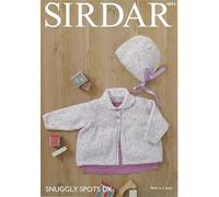 Sirdar Snuggly Baby DK Knitting Pattern Pamphlet - 4894 Matinee Coat & Bonnet (Birth to 2 Years) 2 Designs