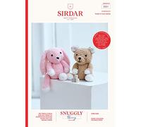 Sirdar Snuggly Bunny Fur Effect Knitting Pattern Booklet - 2521 Teddy Bear & Bunny Toy
