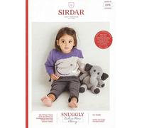 Sirdar Snuggly Cashmere Merino DK & Snuggly Bunny Knitting Pattern Booklet - 5375 Sweater & Elephant Toy