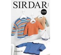 Sirdar Snuggly DK Crochet Pattern - 5202 Jumpers