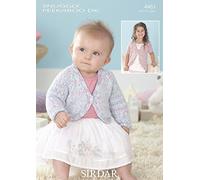 Sirdar Snuggly Peekaboo DK Girls Cardigans Knitting Pattern 4461