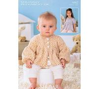 Sirdar Snuggly Peekaboo DK Girls Cardigans Knitting Pattern 4462