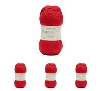 Sirdar Snuggly Replay DK Double Knitting, Race Car Red (116), 50g (Pack of 4)