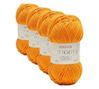 Sirdar Snuggly Replay DK Double Knitting, Tangerine Twist (117), 50g (Pack of 4)