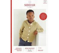 Sirdar Snuggly Replay DK Knitting Pattern Booklet - 2547 Hooded Jacket