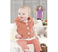 Sirdar Snuggly Snowflake Chunky Knitting Pattern - 4595 Gilets by Sirdar