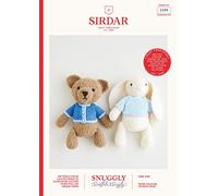 Sirdar Snuggly Snowflake Chunky Knitting Pattern Booklet - 5399 Teddy Bear & Bunny Toys