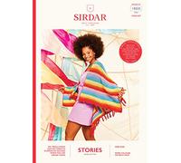 Sirdar Stories DK Crochet Pattern - 10523 Glasto Poncho