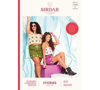 Sirdar Stories DK Crochet Pattern - 10530 Mini Skirt and Flower Power Two Piece