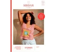 Sirdar Stories DK Crochet Pattern - 10743 Ladies Metro Square Top