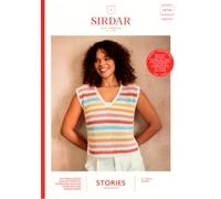 Sirdar Stories DK Crochet Pattern - 10745 Ladies Soft Skyline Top