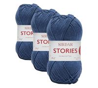 Sirdar Stories, DK Double Knitting, Moonlight (822), 50g (Pack of 3)