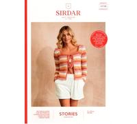Sirdar Stories DK Knitting Pattern - 10748 Candy Chic Cardigan