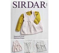 Sirdar Supersoft Aran Rainbow Drops Knitting Pattern - 5186 Dresses
