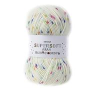 Sirdar Supersoft Aran Rainbow Drops, Smarty (857), 100g