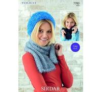 Sirdar Touch Knitting Pattern - 7783 Hat, Scarf & Snood