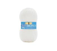 Sirdar Wool Hayfield Bonus DK Double Knitting, Baby White (856), 100g