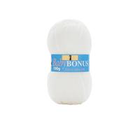 Sirdar Wool Hayfield Bonus DK Double Knitting, Baby White (856), 100g