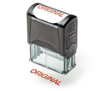 SIRDAS Self Inking Rubber Stamp, Refillable Red Ink Preinstalled - Original - 1.4'' x 0.51'' X (35 x 8mm)