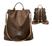 SIRDIKA 3-Way Crossbody Oxford Cloth Bag - Anti-Theft Multi-Purpose Large Capacity Oxford Cloth Lightweight Shoulder Bag, Brown