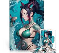 Siren Dragon1000 Piece Puzzle For teenagers Challenging To Complete But Fun And Humorous Wishlist with Santa Claus 38x26cm