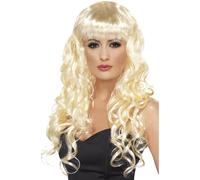 Siren Long Curly Wig with Fringe