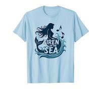 Siren of The Sea: Enchanting Mermaid Melody T-Shirt, Men, Baby Blue, M